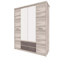 Четырехстворчатый шкаф для одежды с зеркалом Джаз 4DG2S Z