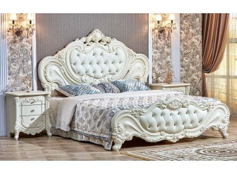 Кровать Элиза Люкс (крем) 1600х2000