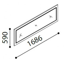 Зеркало для большого комода Легенда (Legenda) LEGN-11