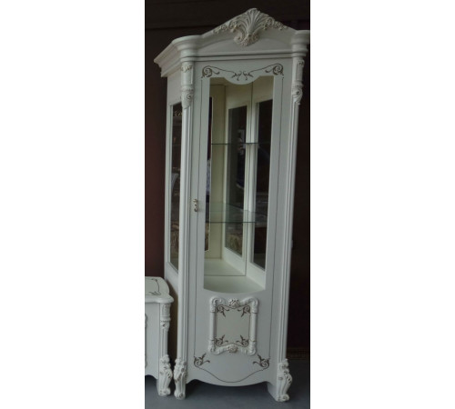 Шкаф-витрина однодверная Рафаэлла (беж)