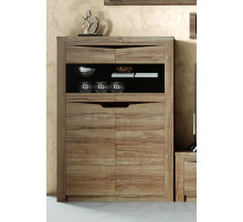 Шкаф-витрина Соренто двухдверный дуб стирлинг Шкаф-витрина Соренто двухдверный дуб стирлинг