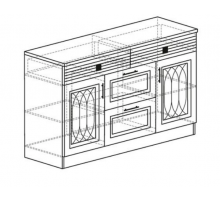 Тумба в гостиную Орлеан 841 ясень темный Тумба в гостиную Орлеан 841 ясень темный