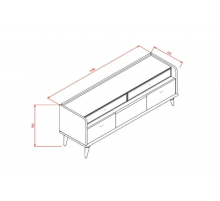 Тумба ТВ Монреаль (Monreal) MONR-15 Тумба ТВ Монреаль (Monreal) MONR-15